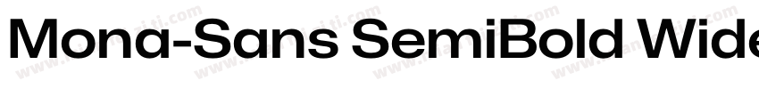 Mona-Sans SemiBold Wide字体转换